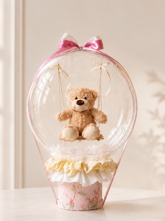 Teddy Bear On Swing Balloon Gift