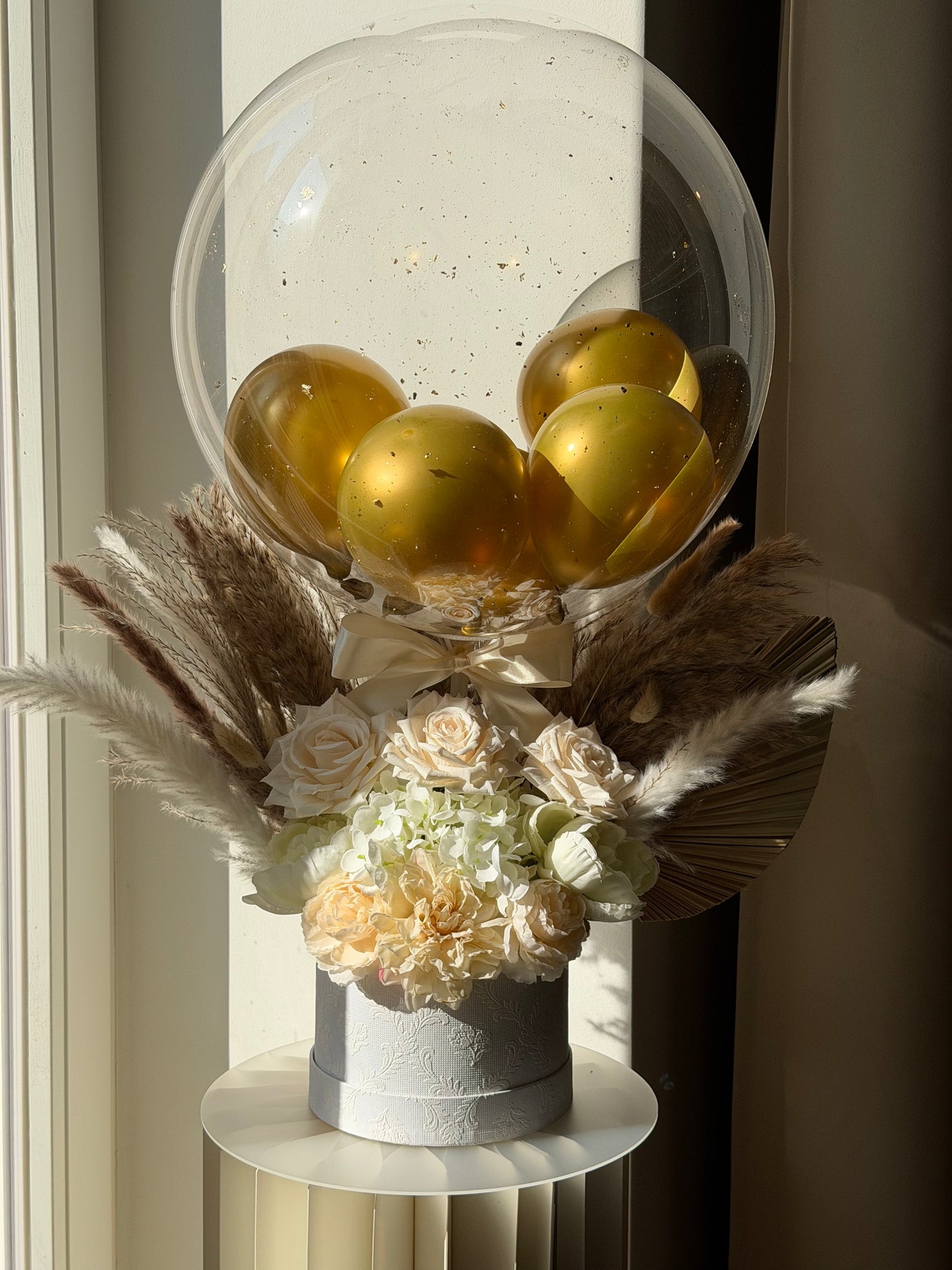 Personalised Luxury Dried Flowers Balloon Gift Box