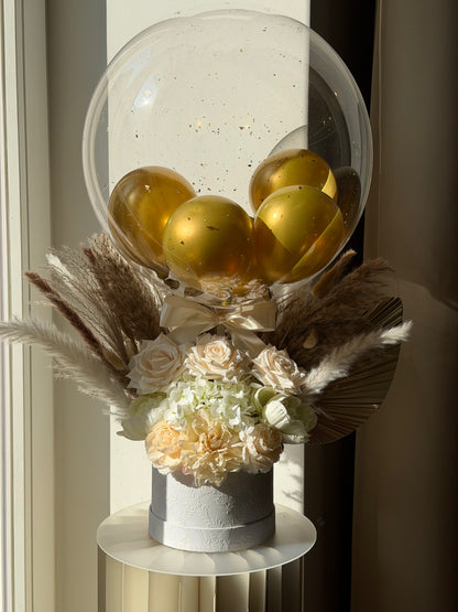 Personalised Luxury Dried Flowers Balloon Gift Box