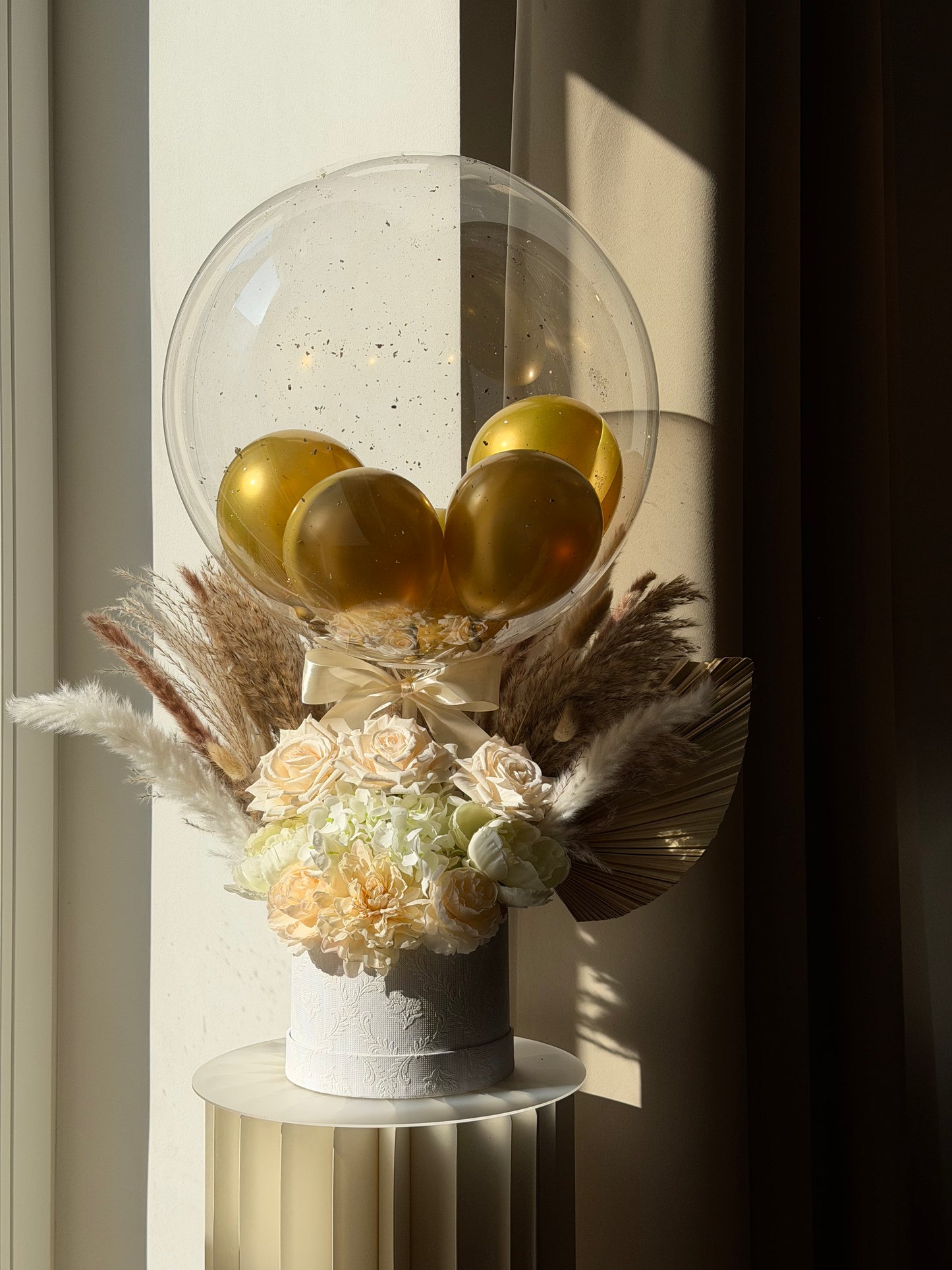 Personalised Luxury Dried Flowers Balloon Gift Box