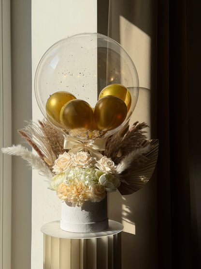 Personalised Luxury Dried Flowers Balloon Gift Box