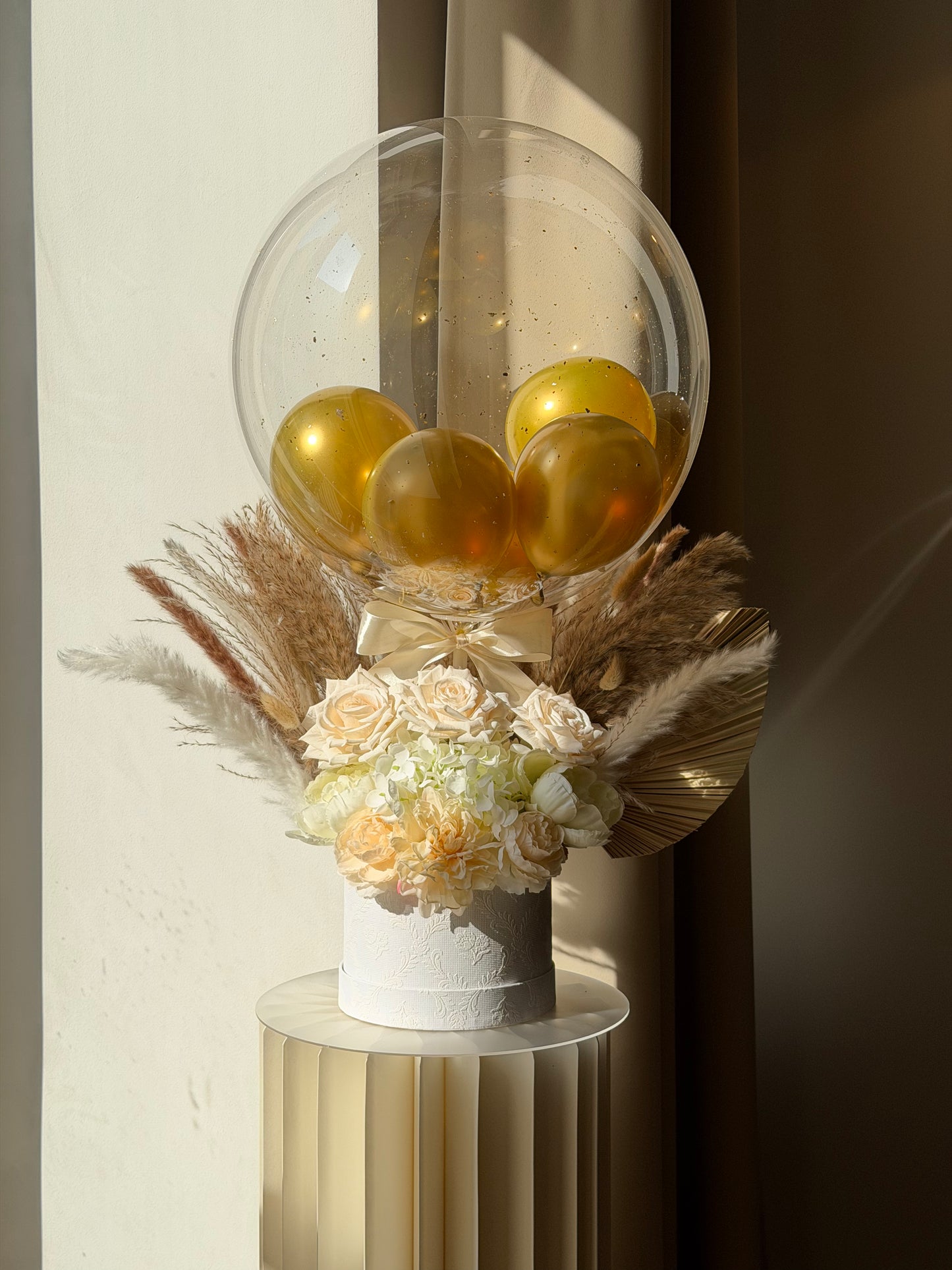Personalised Luxury Dried Flowers Balloon Gift Box