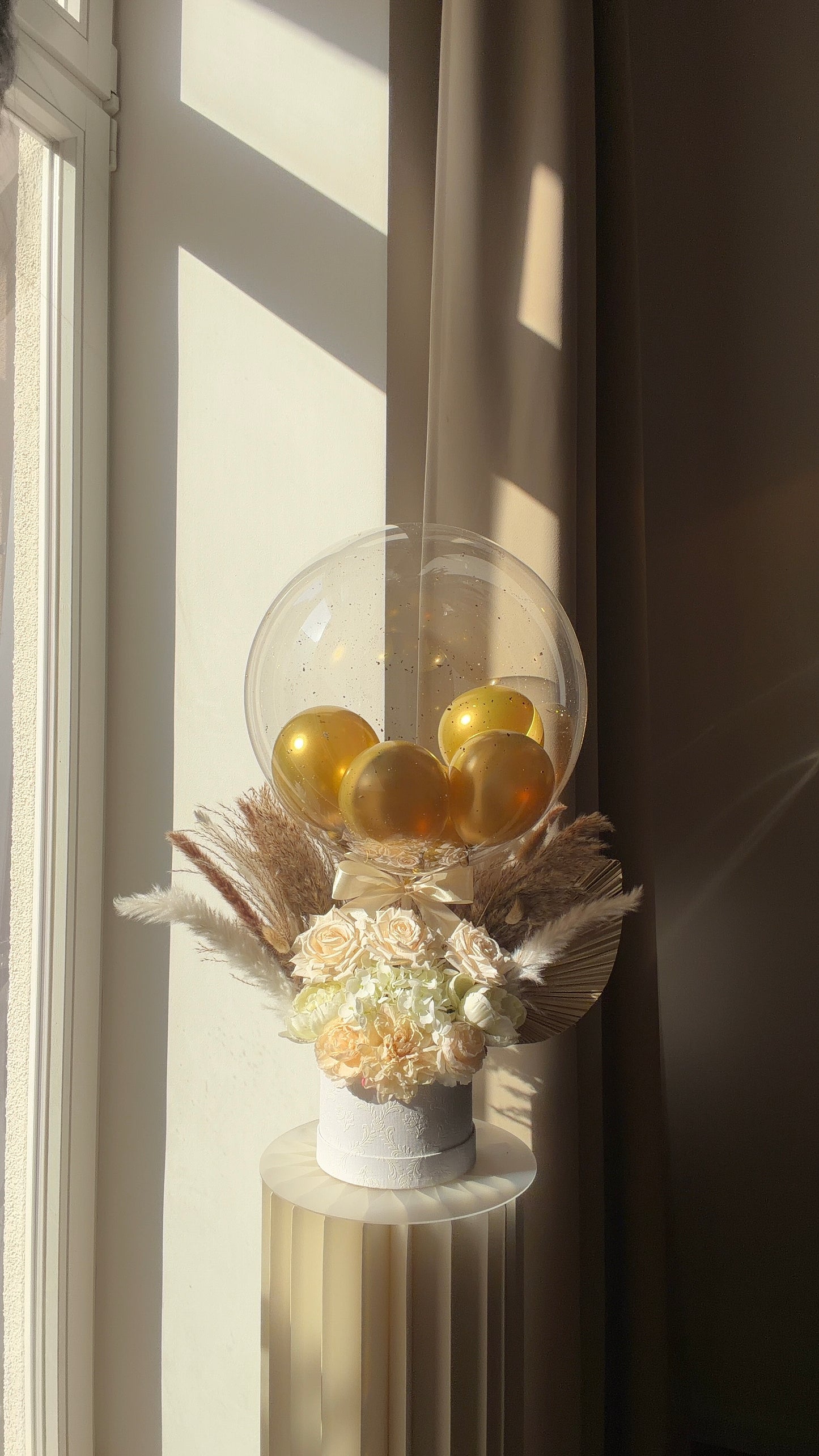 Personalised Luxury Dried Flowers Balloon Gift Box