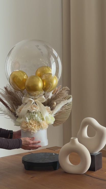 Personalised Luxury Dried Flowers Balloon Gift Box